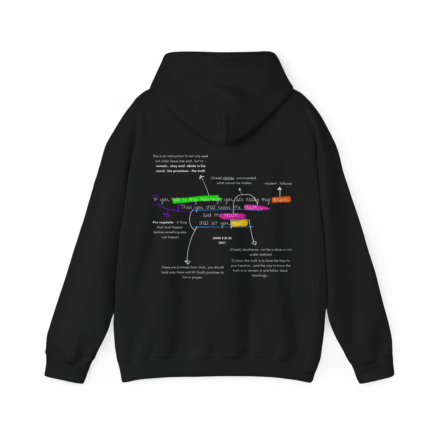 John 8:31-32 Hoodie